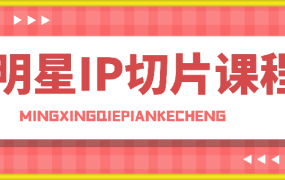 明星IP切片课程