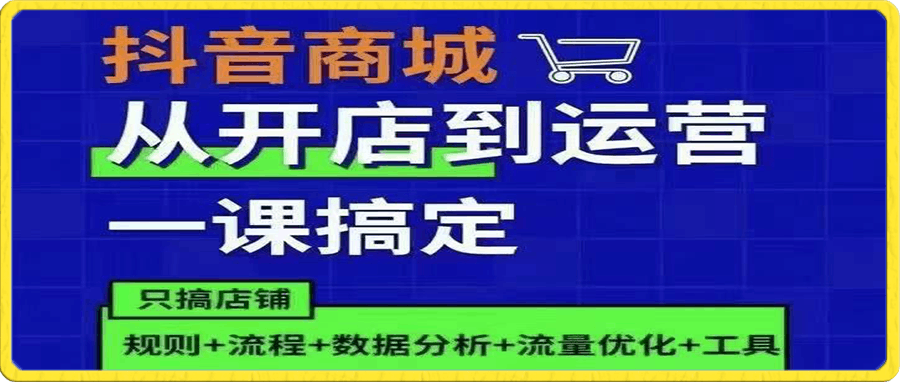 小马哥·抖店运营系统化课程