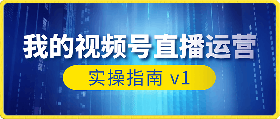付费文章:我的视频号直播运营实操指南 v1.0
