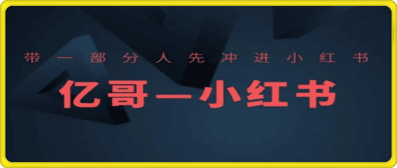 带一部分人先冲进小红书