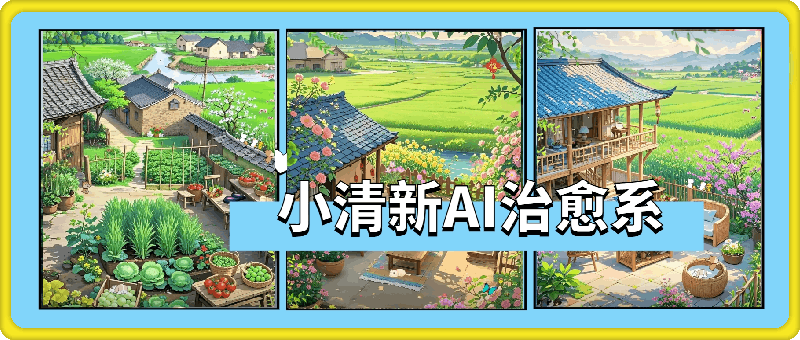 夏小荷·小清新治愈系AI插画