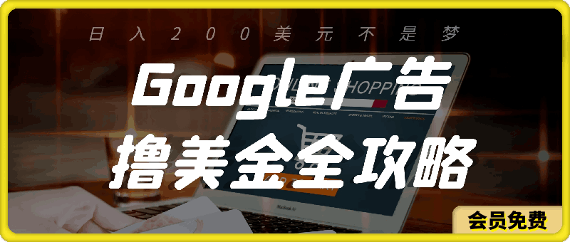 3分钟赚2.5美金,日入200美元不是梦,揭秘Google广告撸美金全攻略