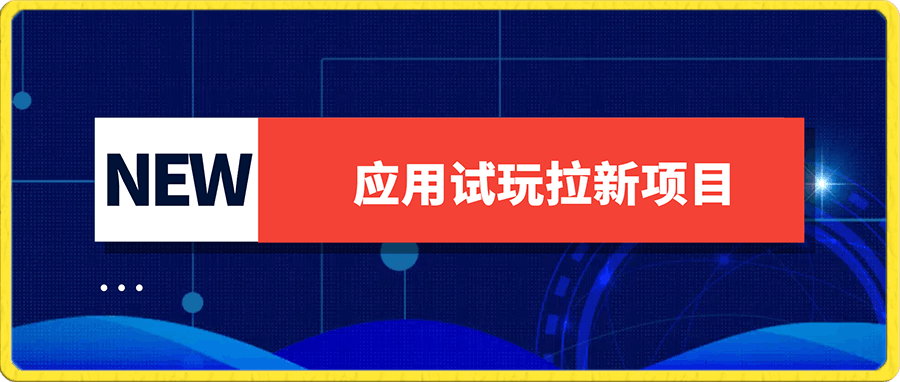 应用试玩拉新项目