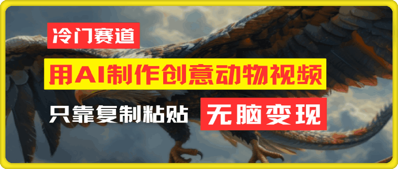 教你免费制作吸睛动物合成视频，轻松月入过万！
