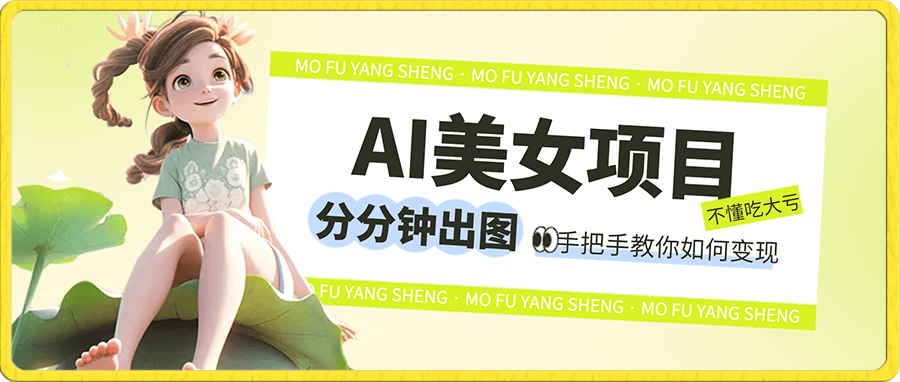 AI美女项目,分分钟出图