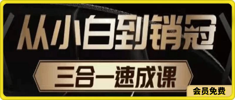 李立恒从小白到销冠三合一速成
