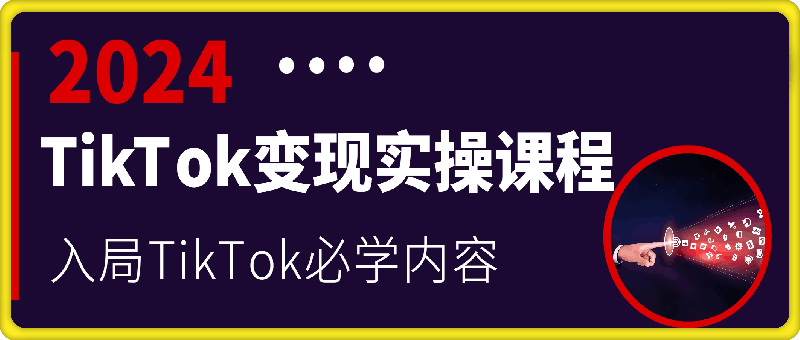 纵横跨境·2024TikTok变现实操课程