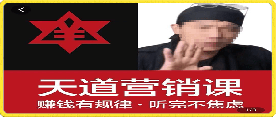 天道老阮-天道营销课