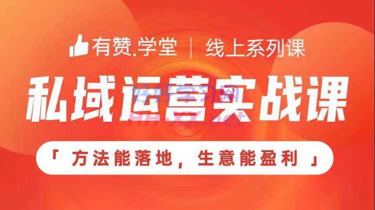 有赞学堂-私域运营实战课