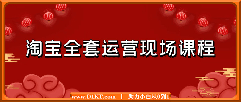 2024年10月份淘宝全套运营现场课程