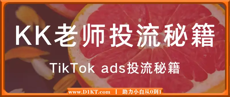 KK老师·TikTok ads投流秘籍