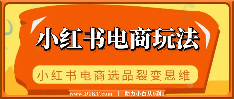 菲菲老师·小红书电商玩法