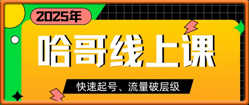 哈哥电商2025年线上课程