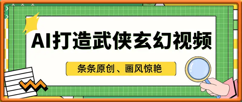 AI打造武侠玄幻视频，条条原创、画风惊艳，单号轻松日入三位数