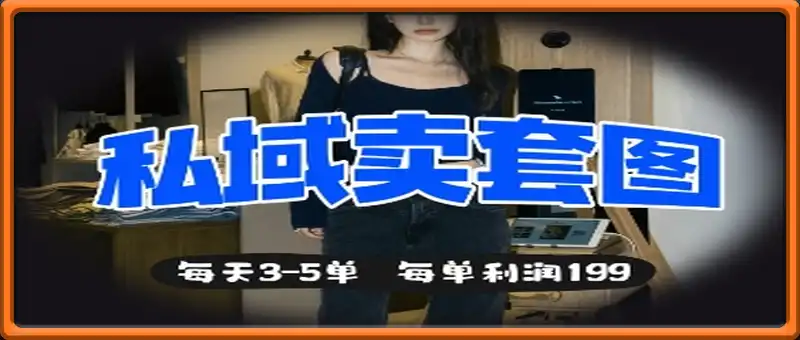 私域卖套图每天3-5单，每单利润99