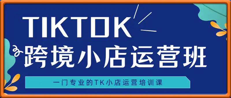 TIKTOK跨境小店运营班