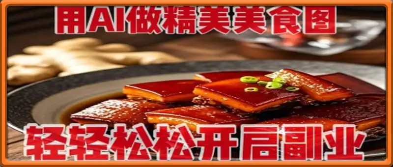 用AI做精美美食图，无需专业设备拍摄，轻轻松松开启副业