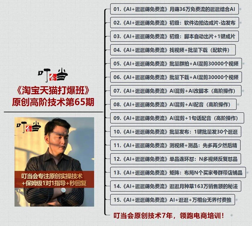 AI+逛逛薅免费流，淘宝逛逛短视频带货