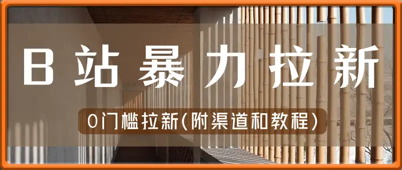 B站暴力拉新：一单12，一天几张，0门槛拉新(附渠道和教程)