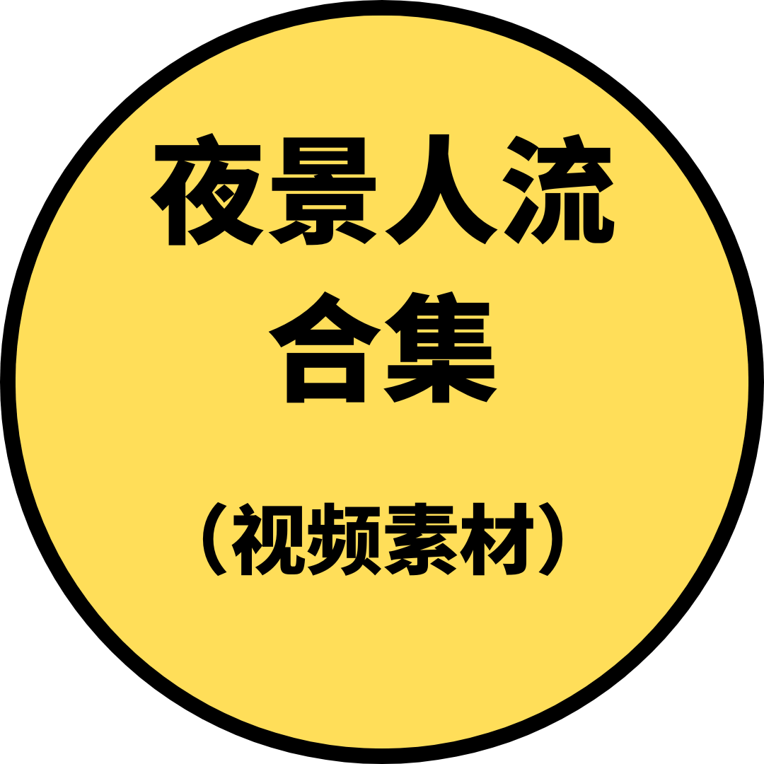 夜景人流（视频素材）
