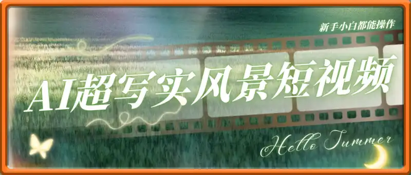AI超写实风景短视频，月入1w，新手小白都能操作