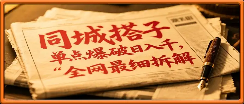 同城搭子群19.9单点爆破日入千，搭子组局月入万，全网最细拆解