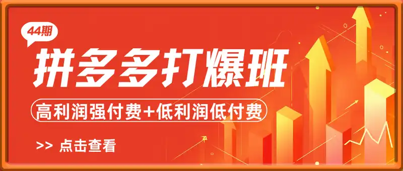 拼多多打爆班：高利润强付费+低利润低付费