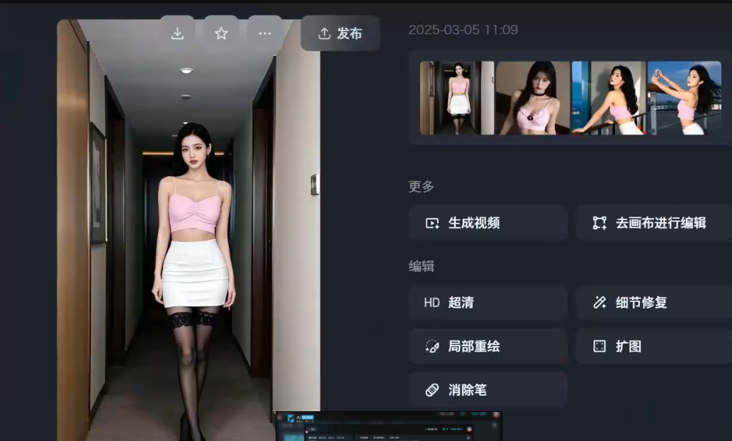 AI美女跳舞视频，一键生成