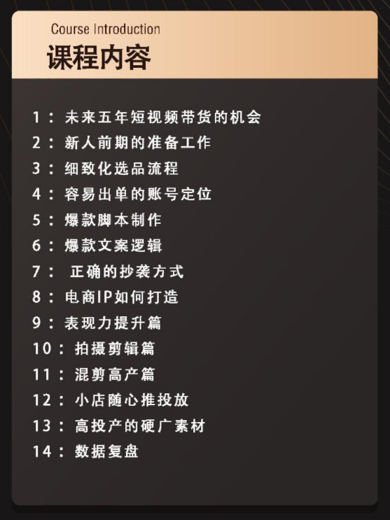 长期稳定的短视频带货项目