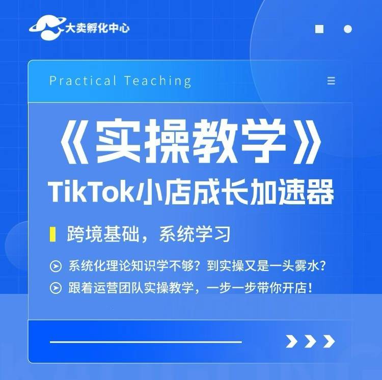 大卖家孵化中心TikTok实操课