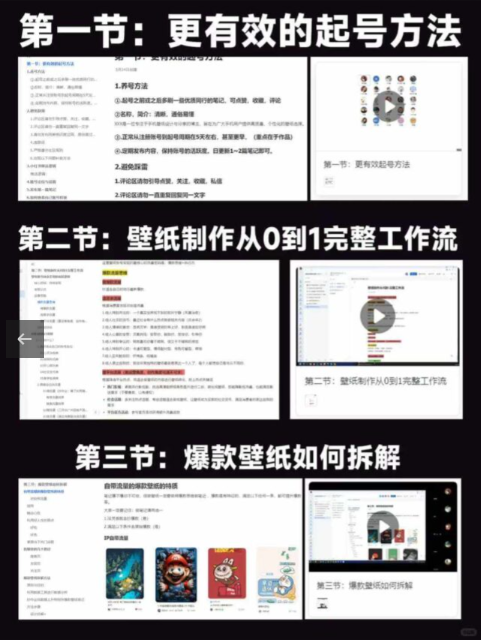 AI壁纸赛道系统课程，有不挣钱的项目，只有不会搞钱的人