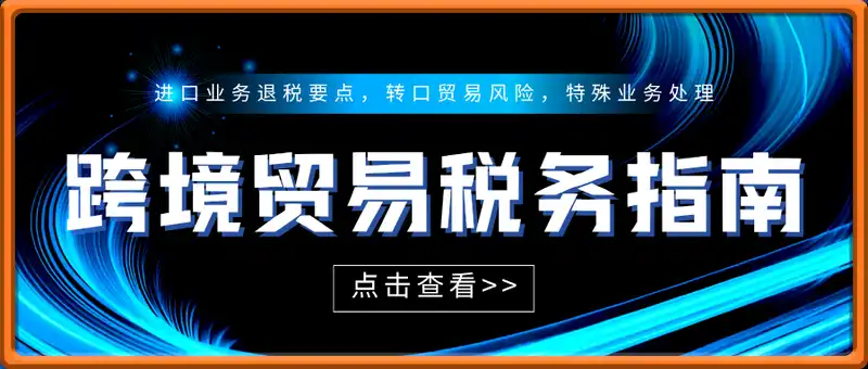 跨境贸易税务指南，进口业务退税要点，转口贸易风险，特殊业务处理