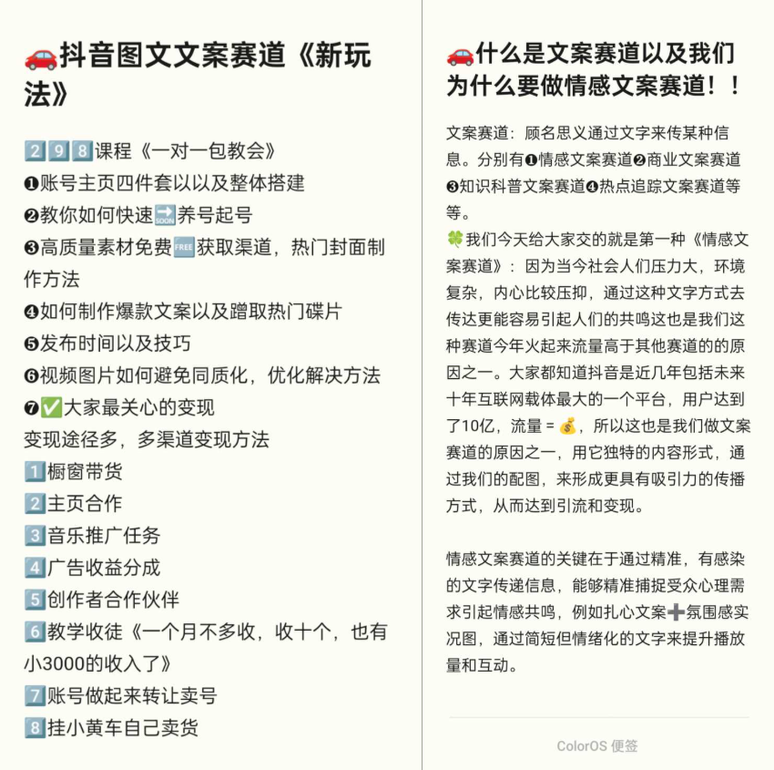抖音图文文案赛道新玩法，快速养号起号，广告收益分成+橱窗带货+教学收徒等