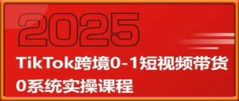 大亿老师·TikTok跨境0-1短视频带货