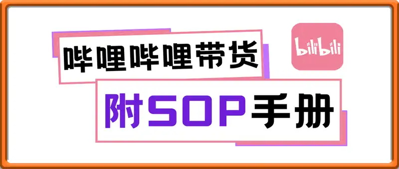 哔哩哔哩带货，新风口，抢占红利，单月轻松破万【附SOP手册】