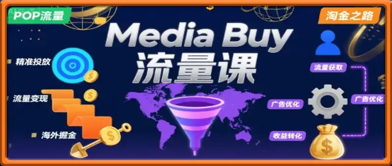 Media Buy之POP流量课，带你开启海外Media Buy淘金之路