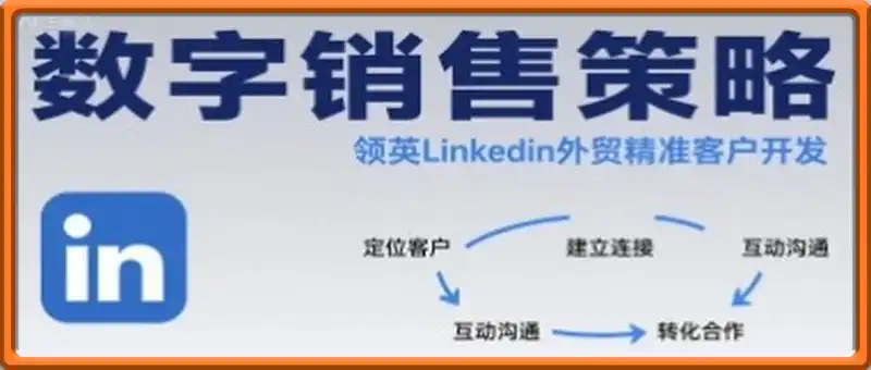 数字销售策略领英LinkedIn外贸精准客户开发