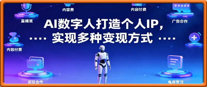 星幻AI数字人IP课，克隆技术、标签力打造、多元变现，单条视频收款过万