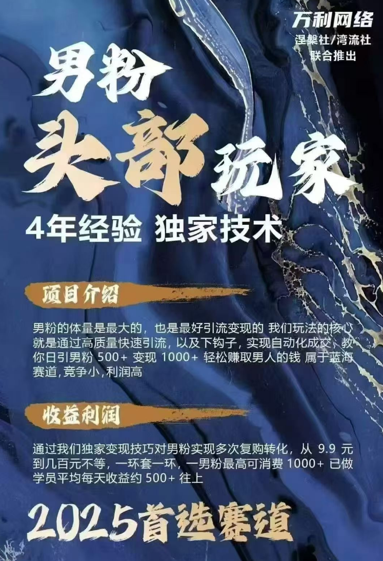 男粉变现项目