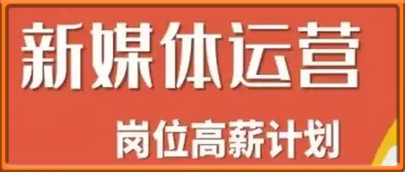 新媒体运营高薪升核培养计划，入门-转行-进阶