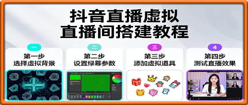 抖音直播虚拟直播间搭建教程