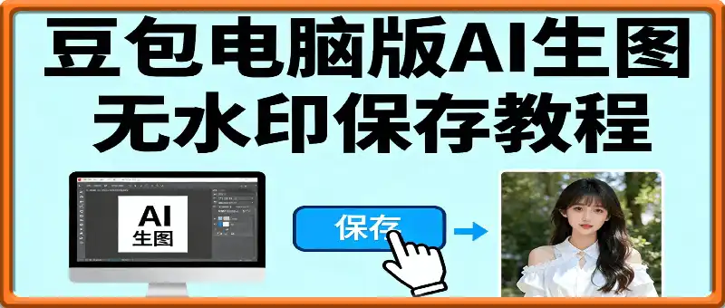 豆包电脑版Ai生图无水印保存教程