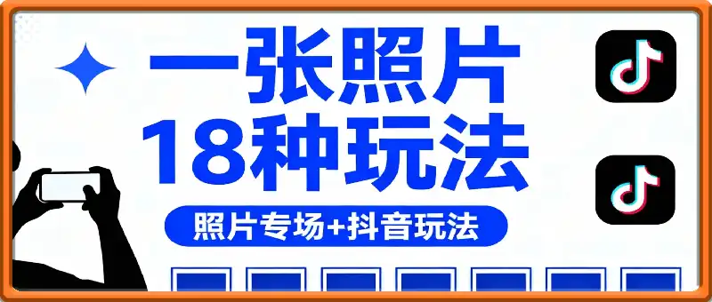 一张照片18种玩法:照片转场+抖音玩法
